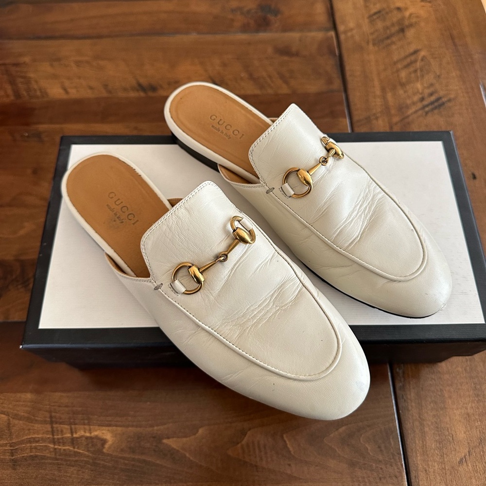 Gucci Princetown Leather Mules
